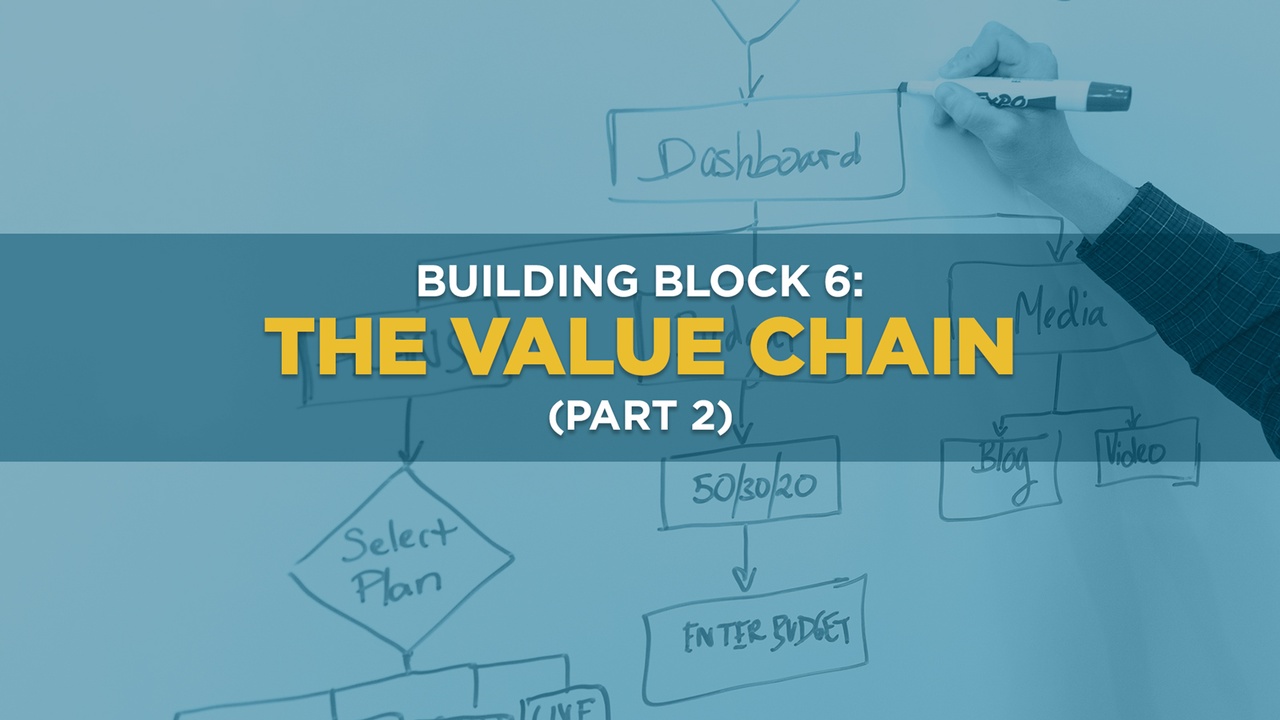 Building Block 6: The Value Chain (Part 2)